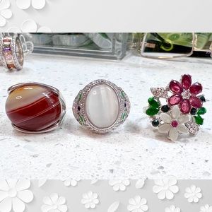 Set of 3 Fashion Rings Bands